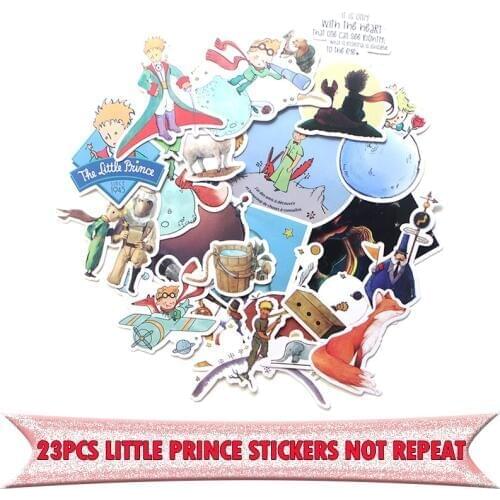 23pcs Little prince funny vintage DIY scrapbooking album Luggage Laptop Motorcycle notebook decal Waterproof Sticker E0047