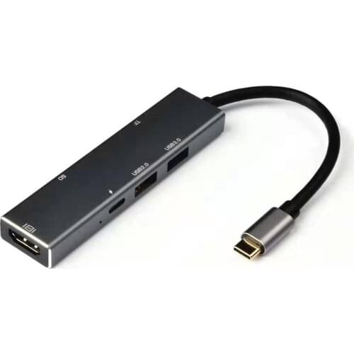 6 IN 1 TYPE-C HUB PD HD-MI(4K) USB3.0*2 SD MICRO SD Type-c to HDMI six-in-one expansion docking hub