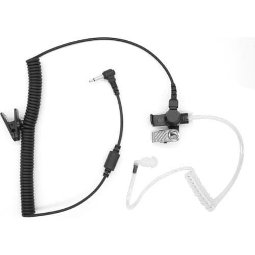 Acoustic Tube Earpiece Listen Only Headset For Radio Or Walkie Talkie Mic （3.5mm