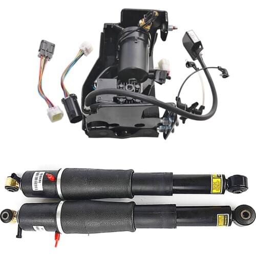 AP02 Air Suspension shocks+Compressor Pump For Cadillac Escalade/Chevrolet Avalanche Suburban Tahoe/GMC Yukon 15869656,19300040