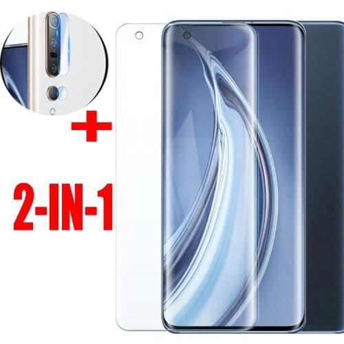 2-in-1 Hydrogel film+Rear camera Protection film For Xiaomi8 MI 9 10 Mi 9 se Soft Screen Protector For Xiaomi9 Pro 10 Pro 8 Lite
