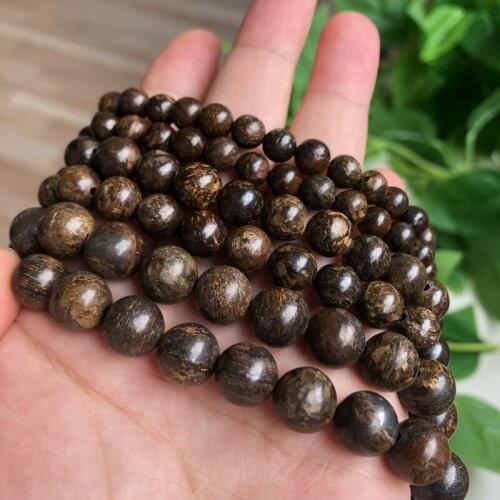 Natural Stone Bronzite Round Loose Spacer Beads For Jewelry Making DIY Necklace Bracelet Wholesale 4 6 8 10 12 mm 15inches