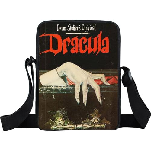 DRACULA VLAD TEPES The Impaler Mini Messenger Bag Vampire Women Shoulder Bags for Travel Ladies Mini Crossbody Bags Girl Bookbag