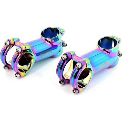 Meische Ultralight High-Strength Colorful Bicycle Short Stem 17 Degree 31.8*60/70/80/90mm MTB XC AM DH FR Bike Handlebar Stem