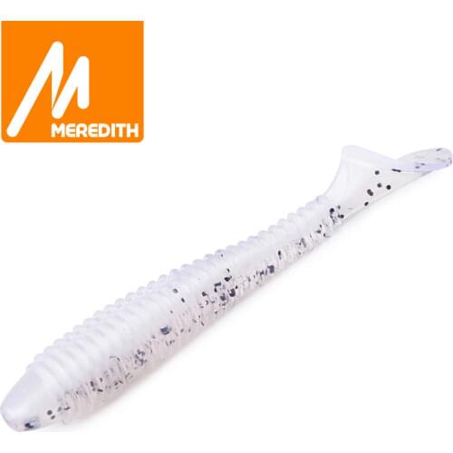 MEREDITH 75mm 3g 10pcs Fishing Soft Lures Craws Soft Lures FAT Swing Impact Swimbait Bass shad wobbler