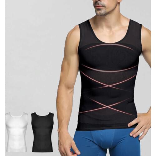 Men Shapers Ultra Sweat Thermal Muscle Shirt Neoprene Belly Slim Sheath Female Corset Abdomen Belt Shapewear Zip Tops Vest NY028