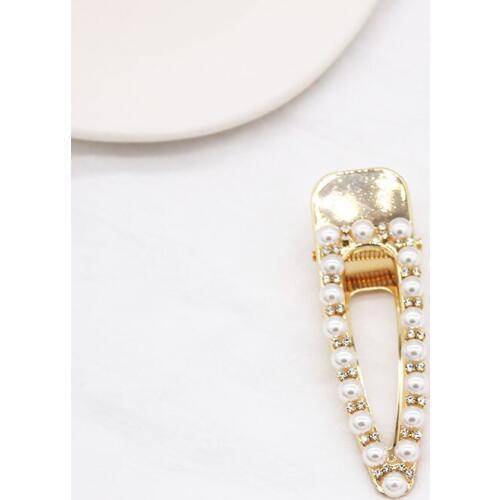 2018New Korean version of the hollow pearl luxury hairpin fashion wild BB clip accessories 663