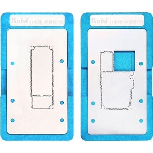Kaisi Middle Layer Tin Planting Platform for Phone X XS Xsmax 11 11pro 11promax BGA Reballing Stencil Platform With Stencil