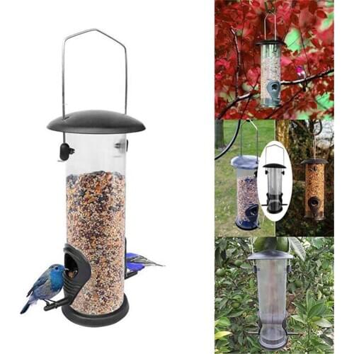 Outdoor Plastic Bird Feeding Food Water Drinker Hanging Style Parrot Durable Automatic Waterer Bottle Container Bowl Dispenser