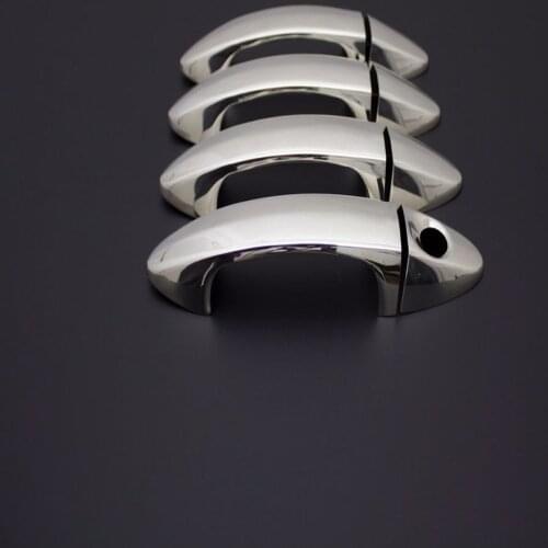 Fit For Ford Courier Door Handle 4 Door 2014-2017 Inter Stainless Steel Chrome Molding Styling Trim Tuning Modified