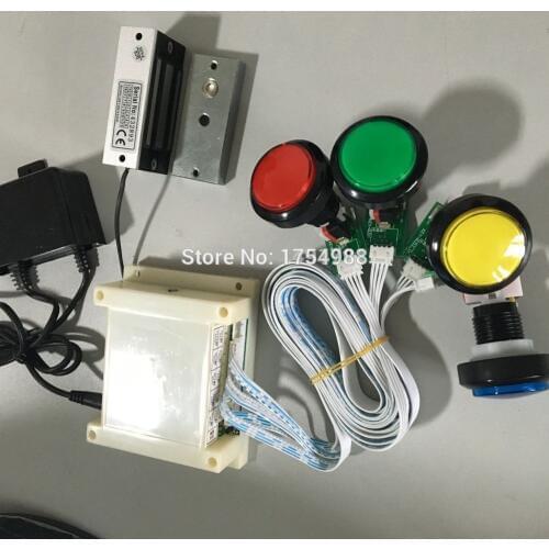 Room escape game props real life door and lock game magic colourful buttons to open the lock Takagism party game supply