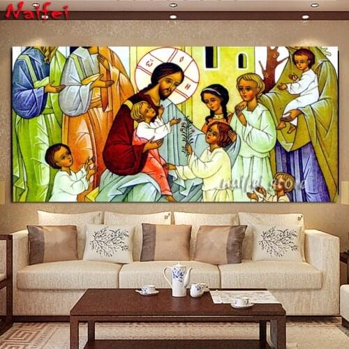 Religions Painting Home Decor Diy Diamond Painting Christian Orthodox childrens 3D Cross Stitch Pattern Diamond Embroidery