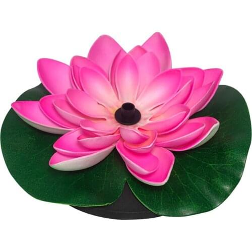Garden Pool Pond Solar Floating Fountain Spraying Water Tool Pull Line Friendly Environmentally Lotus