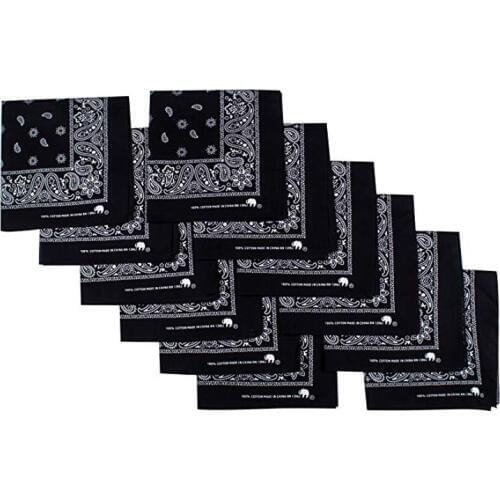 Paisley Print Head Wrap Scarf Wristband Unisex Bandana Drool Bibs for Boys Girls Babies Toddlers Headbands Handkerchiefs Necktie