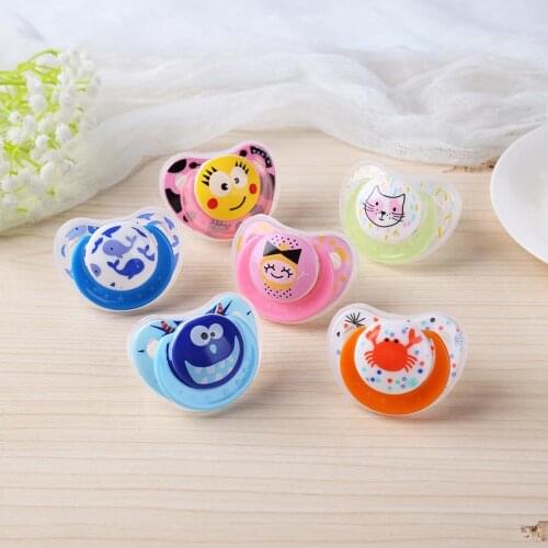 Newborn Baby Pacifier Silicone Nipple Soother Anti-dust Lid Infant Teether