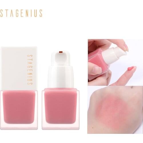 O.TWO.O Makeup Face Liquid Blusher 6 Colors Sleek Silky Paleta De Blush Long Lasting Natural Cheek Blush Face Contour Make Up