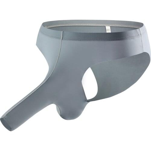 Slip Homme Sexy Mens Elephant Nose Bulge Pouch Briefs open Underwear T Lingerie gay Underpants Shorts Roupa Interior Masculina