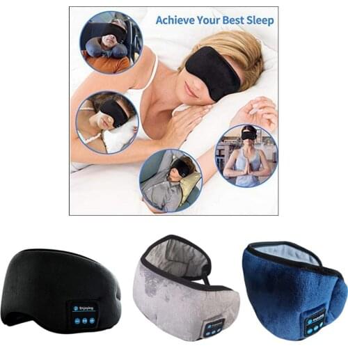Upgraded Bluetooth Sleep Music Eye Mask Headphones Handsfree Stereo Washable
