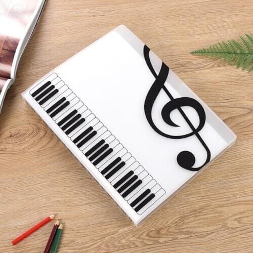 40 Pages Music Book Clip A4 Data Sheet Music Folder Stave Clip Piano Clip Insert Clip File Folders