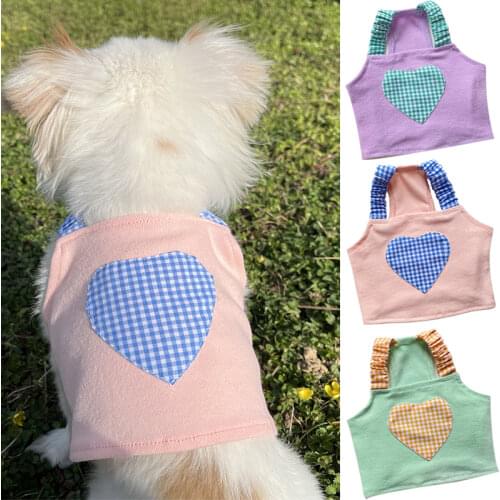 Pet Dress Summer Dog Vest Skirt Small Dog Costume Chihuahua Yorkie Puppy Clothing Dresses Apparel Dropshipping Dog Clothes XS