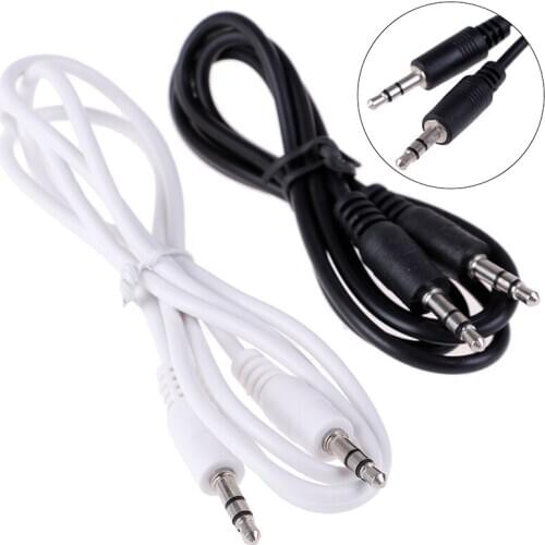 1Pc 3.5mm Jack male to male car aux auxiliary cord stereo audio cable 1m