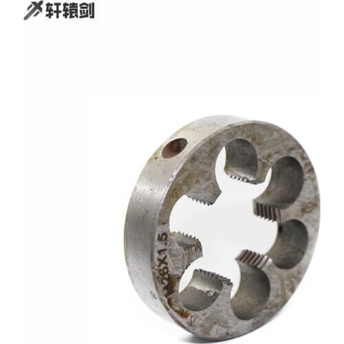 1pc Metric Thread Die M25 M26 M27X3mm 2mm 1.5mm 1.25mm 1mm Pitch HSS Threading Tool