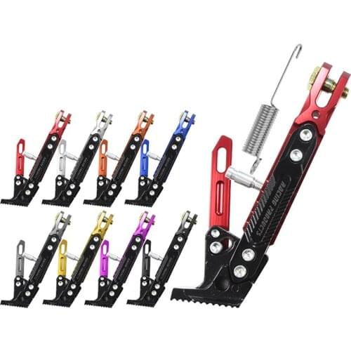 1pcs Motorcycle Kickstand Adjustable Foot Side Support Parking Kickstand for Electric Motorbike Parking Foot Side Support Stand