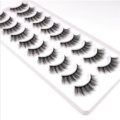 10 pairs of 8D thick multilayer eyelashes soft false eyelash makeup eyelash extension extension handmade eyelashes