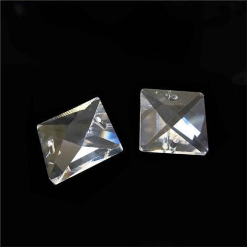 16mm 100pcs Crystal Useful Square Beads For Bar Lighting Decoration New Arrival
