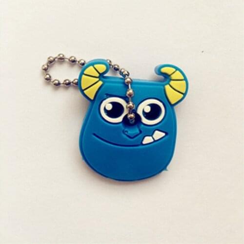 5PCS A Set Cartoon Animal Silicone Protective Key Case Cover Key Control Dust Cover Holder Organizer Home Supplies Key Covers