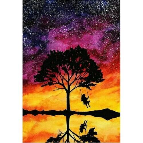 5d diamond painting landscape cross stitch full square sunset icon 3d diamond mosaic diamond embroidery