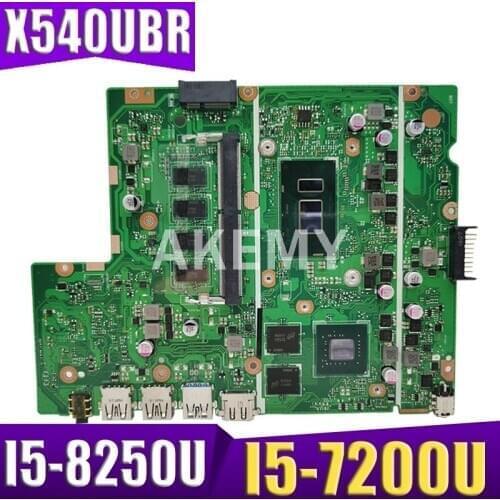 Akemy X540UBR Laptop Motherboard For Asus X540UB X540UBR MainBoard Tested I5-7200U/I5-8250U 4GB RAM
