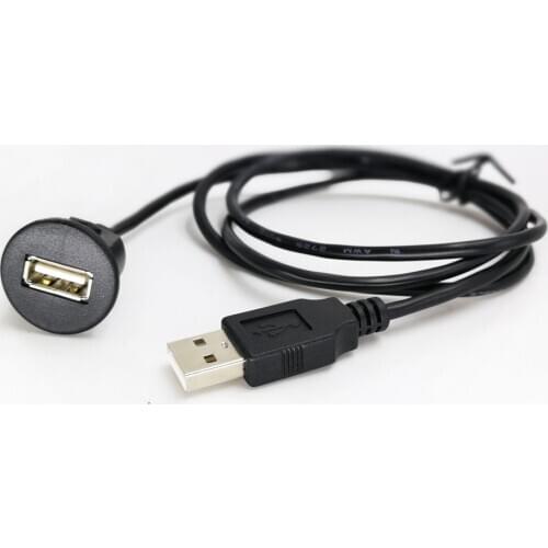 Biurlink Car Radio Extend USB Cable Adapter USB Socket for Peugeot 307 308 408 Citroen C5 C6 for Volkswagen