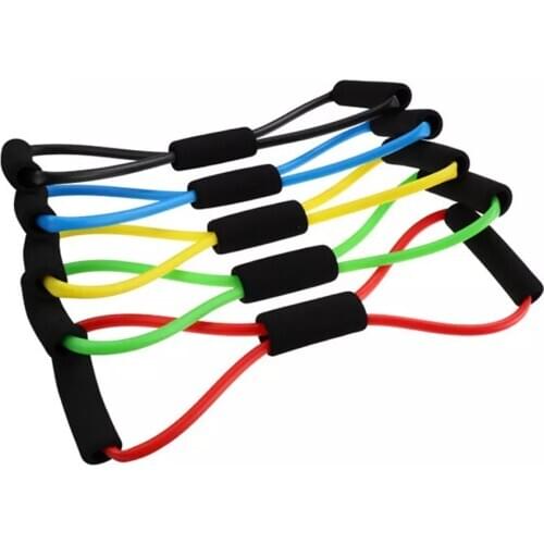 Yoga Resistance Bands Elastic Band Sports Exercise Puller 8-shaped Chest Expander Body Building Home Gym Fitness Equipment