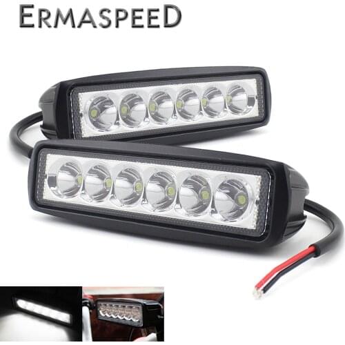 2PCS LED Motorcycle Headlight Auxiliary Motocross 12V Spotlight LED Moto Enduro Universal Headlight Motorbike Front Fog Lights