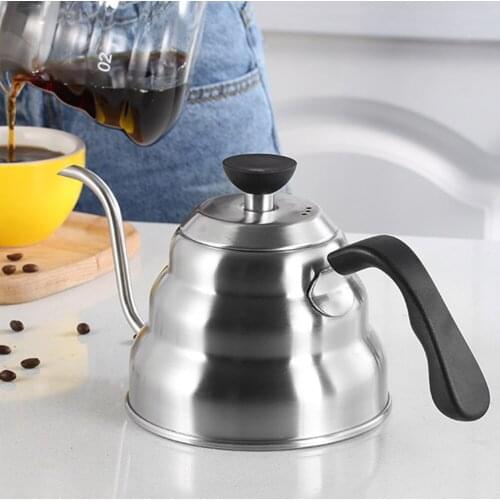 1/1.2L Stainless Steel Pour Over Coffee Maker Pot 40 OZ Gooseneck Kettle Great Replacement For CoffeeTea Machines Coffee Gift