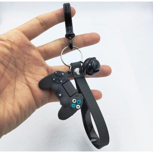 Creative Video Game Handle Keychain Simulation Joystick Model Key Chain Ring Pendant Men Women Couple Key Holder Trinket Gifts