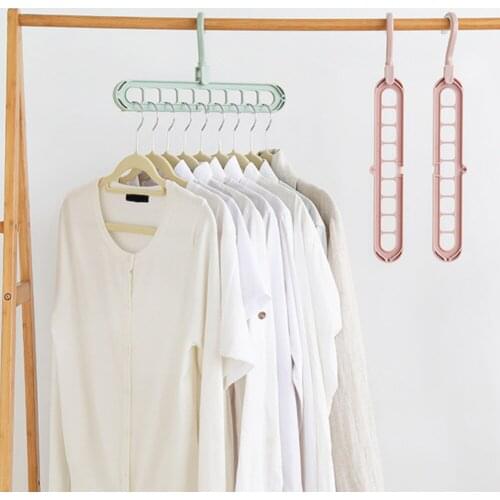 Circle Clothes Rack 1PC Home Supplies Magic Multi-Port Plastic Closet Organizer Storage Hangers Clothes Drying Rack