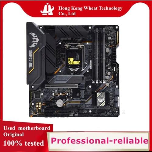 For ASUS TUF GAMING B460M-PRO Motherboard Socket LGA 1200 DDR4 M.2 nvme ssd For Intel B460 Used Original Desktop Mainboard