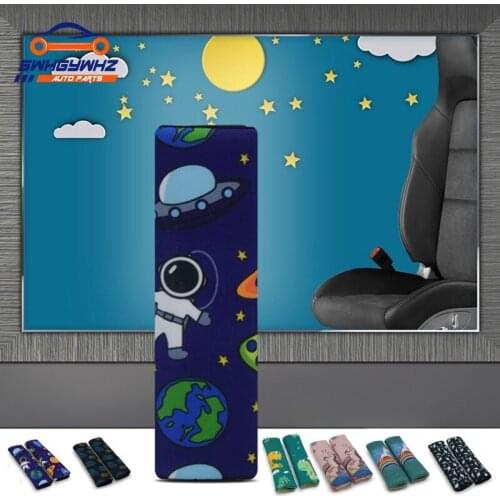 Cute Car Auto Safety Seat Belt Harness Shoulder Pad Cover Children Protection Cover Cushion Support Car Pillow Seat Belts