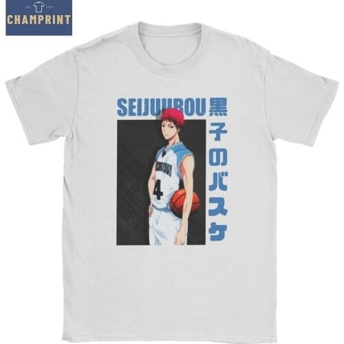 Mens Kuroko No Basket Akashi Seijuurou T Shirt Kurokos Basketball Cotton Tops Vintage Short Sleeve Tees Gift Idea T-Shirts