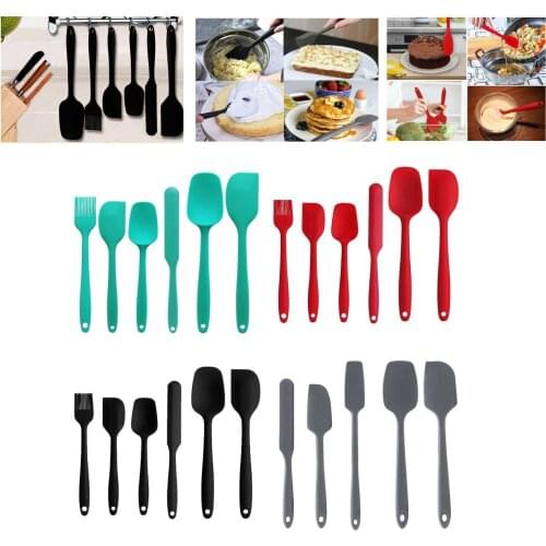 Silicone Spatula Set - Non-Stick Spatula Set- Heat-Resistant Spatula Kitchen Utensils Set for Cooking, Baking and Mixing
