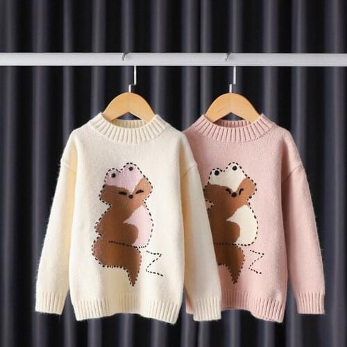 2021 Ins New Girls Sweater Winter Girls Pullovers Fashion Knitted Sweater Outwear Coat Pullovers