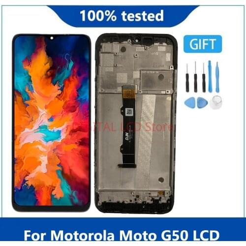 New Original For 6.5'' Motorola Moto G50 LCD Display Touch Screen Assembly For Motorola G50 LCD XT2137-1,XT2137-2 Display