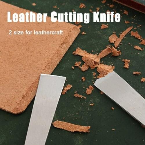 New Arrival Stainless Steel Leather Cutting Knife Tool Skiving Sharp Handle Knife Leathercraft Handwork DIY Tool