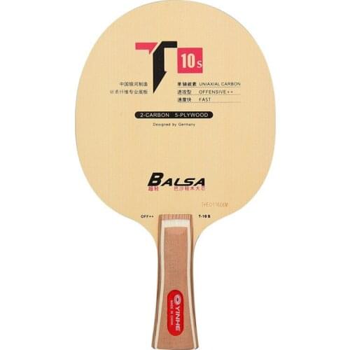 Original Yinhe Uranus T-10S Cypress arylate-Carbon OFF Table Tennis Blade for PingPong Racket Raquete De Ping Pong