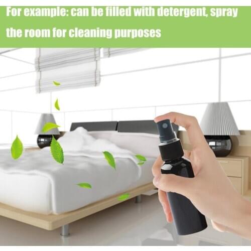 Portable Small Transparent Plastic Empty Spray Bottle Refillable Bottles 10ml/30ml/50ml/60ml/100ml For Spray Disinfe Containers