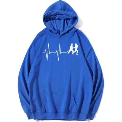 Casual Fireman Heartbeat Hoodies Men Cotton Pullover Fire Hose Worker Uniform Rescue Long Sleeve Oversized Hoodie Gift Idea Top