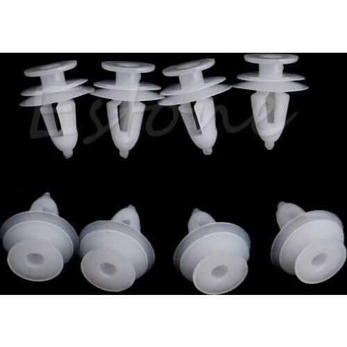 QILEJVS 20Pcs White Plastic Rivets Retainer Push Clips 9mm Hole for Jeep Grand Cherokee Car Bumper Fender Auto Fastener & Clip