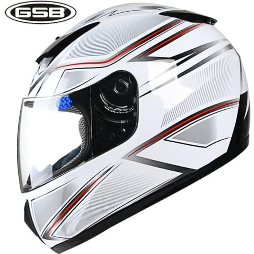 GSB Full Face Casco Moto Double Lens Helmet Motorcycle Flip Up Road Motocross Warm With Dual Top Vents Casco Motocross Winter